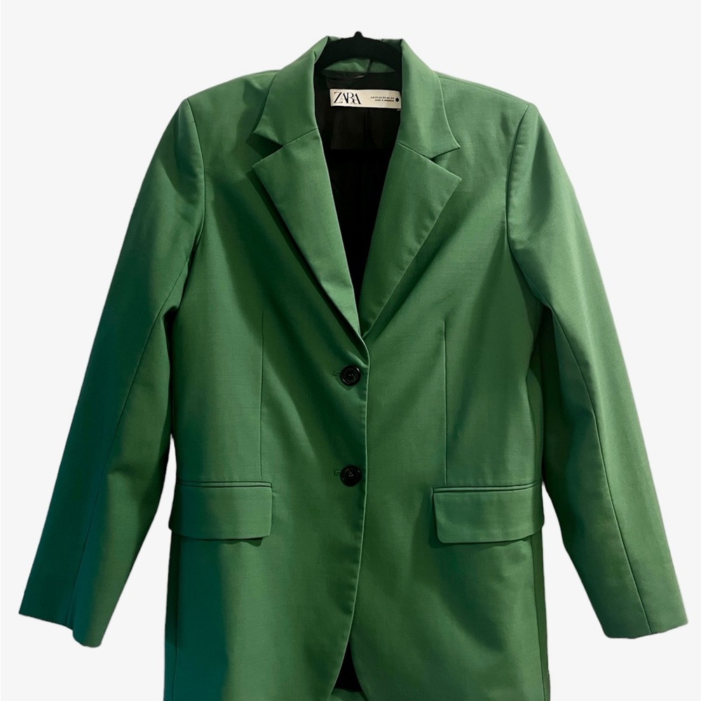 Zara green blazer size XS
